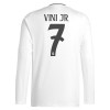 Maglia da Calcio a Maniche Lunghe Real Madrid Vini JR 7 Casa 2024-25 per Uomo